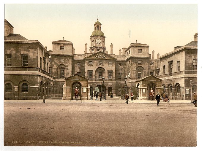 Whitehall, horse guards, London, England