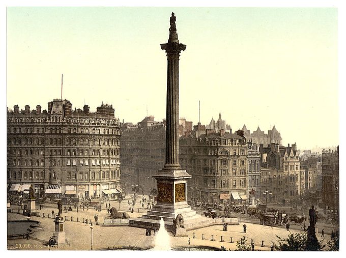 Trafalgar Square, from National Gallery, London, England