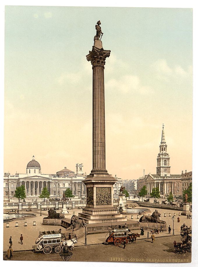 Trafalgar Square and National Gallery, London, England