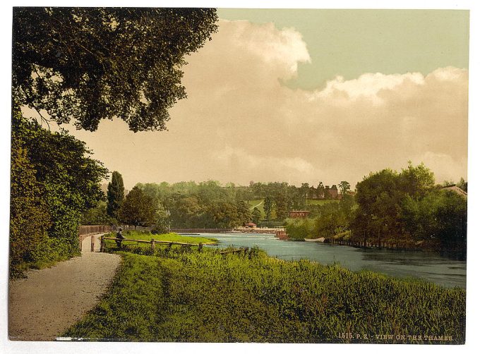 Richmond, view of the Thames, London and suburbs, England