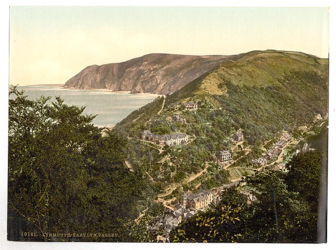 View of Lynmouth from Lynton, Lynton and Lynmouth, England