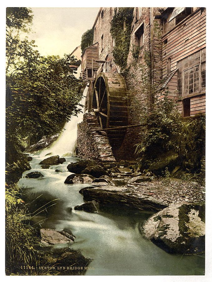 Lyn. Mill, East Lyn, Lynton and Lynmouth, England