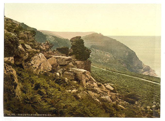The Devil's Cheesewring in the Valley of Rocks, Lynton and Lynmouth, England