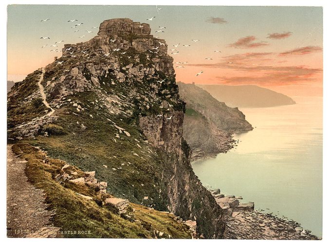 Castle Rock in the Valley of Rocks, Lynton and Lynmouth, England