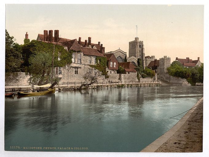 Church, palace and college, Maidstone, England
