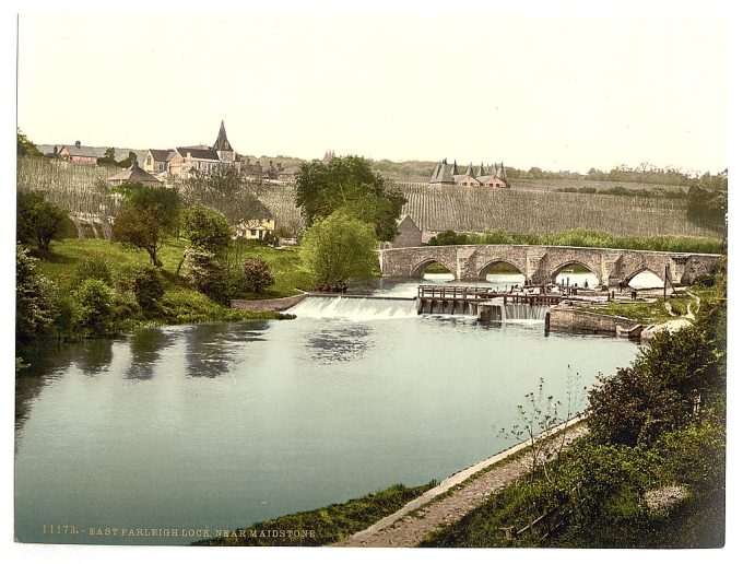 East Farleigh Lock, near Maidstone, England