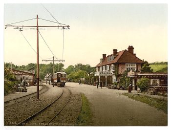 Groudle Glen Hotel and tram station, Isle of Man, England