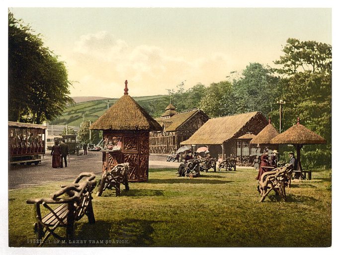 Laxey tram station, Isle of Man, England