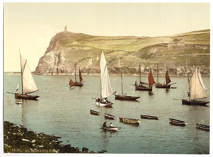 Port Erin, Bradda Head, Isle of Man, England