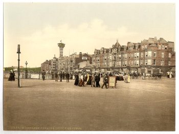 Parade and revolving tower, Morecambe, England