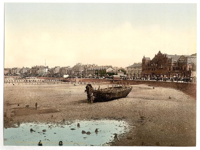 View from stone pier, Morecambe, England