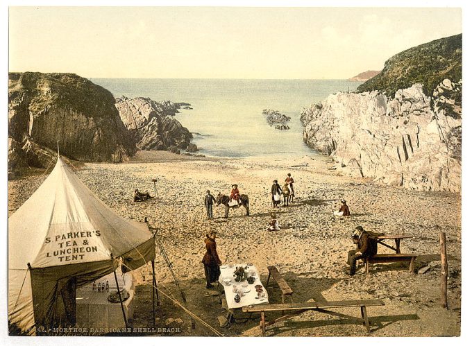 Barricane Shell Beach, Morthoe, England