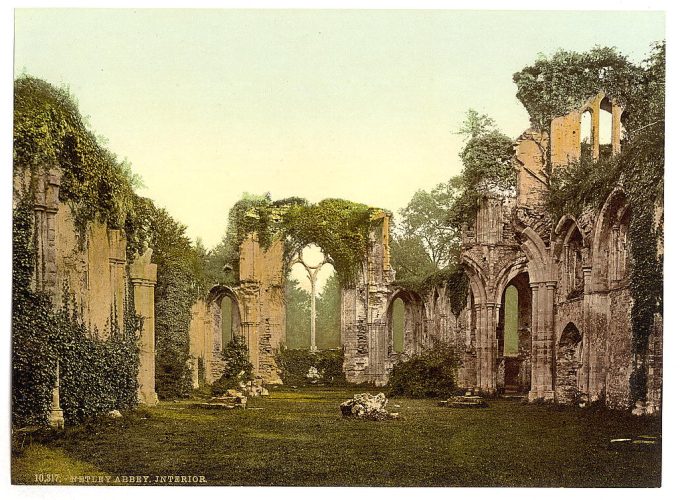 Interior, Netley Abbey, England