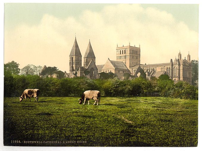 Southwell Cathedral and abbey ruins, Notts, England