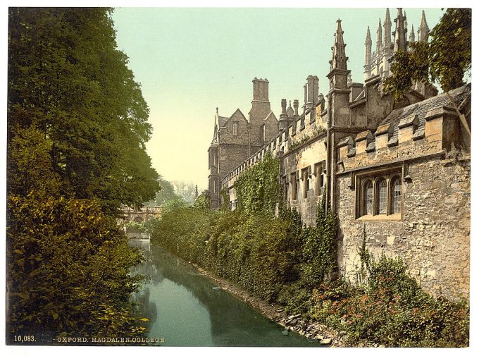 Magdalen College, from the river, Oxford, England