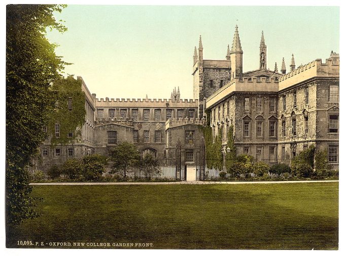 New College, garden front, Oxford, England