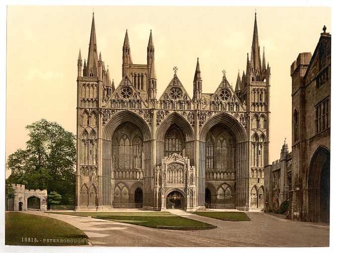 Cathedral, west front, Peterborough, England