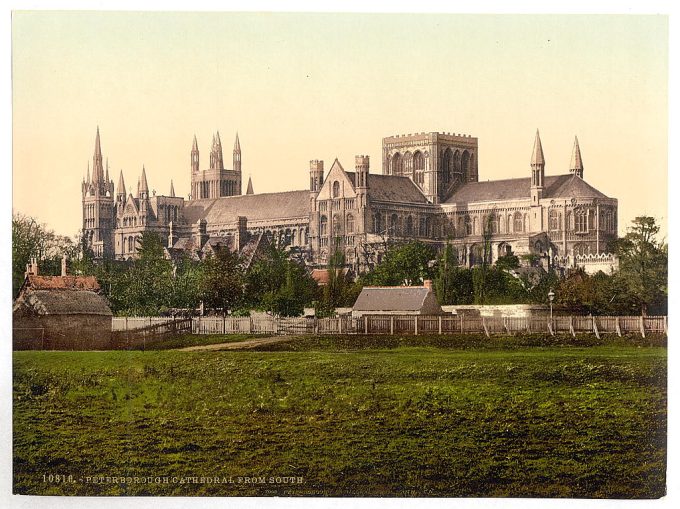 Cathedral, from south, Peterborough, England