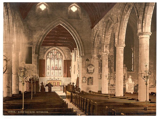Church, interior, Ross-on-Wye, England