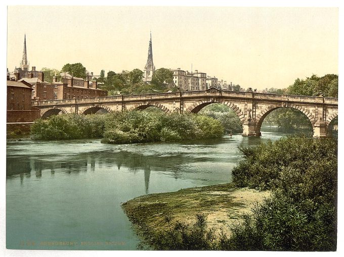 English Bridge, Shrewsbury, England
