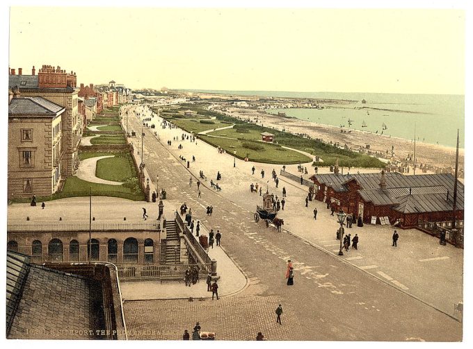 The promenade and lakes, Southport, England