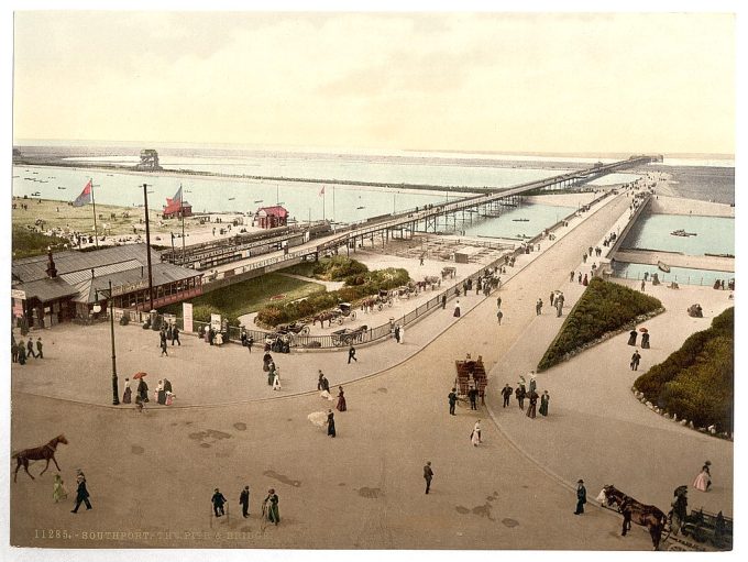 Pier and bridge, Southport, England