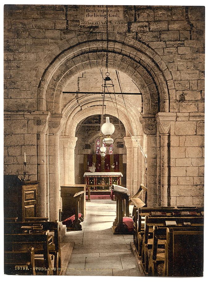 Studland Church, interior, Swanage, England