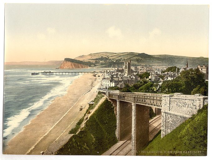 View from E. Cliff, Teignmouth, England