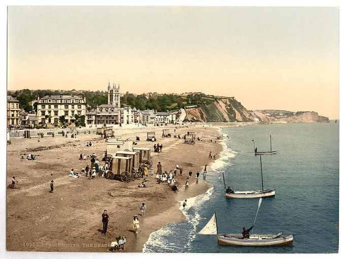 The beach, Teignmouth, England