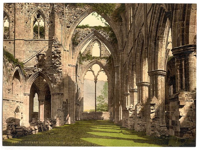 Abbey interior, looking E., Tintern, England