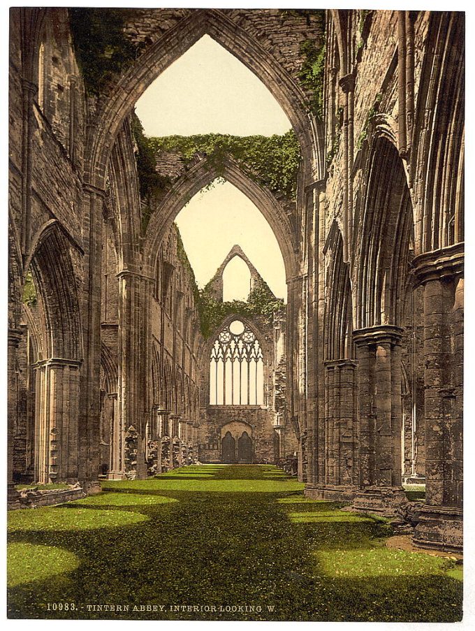 Abbey interior, looking W., Tintern, England
