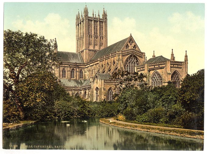 Cathedral, east front, Wells, England