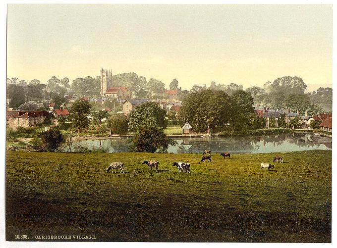 Carisbrocke, the village, Isle of Wight, England