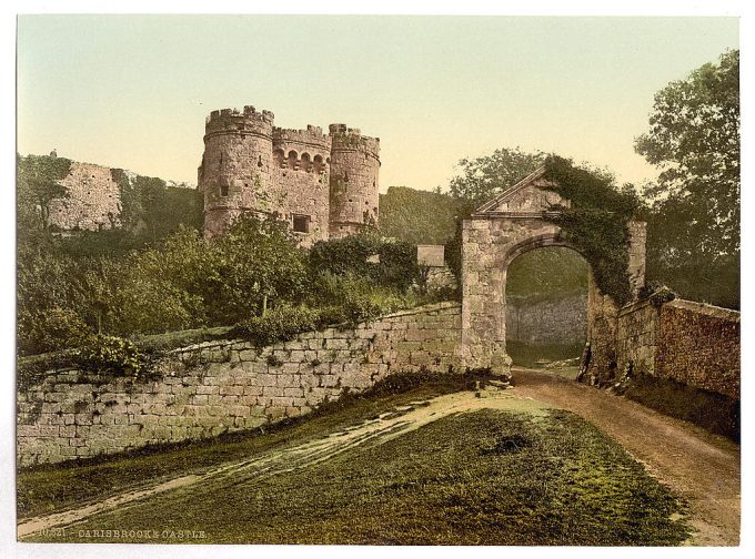 Carisbrocke, the castle, Isle of Wight, England