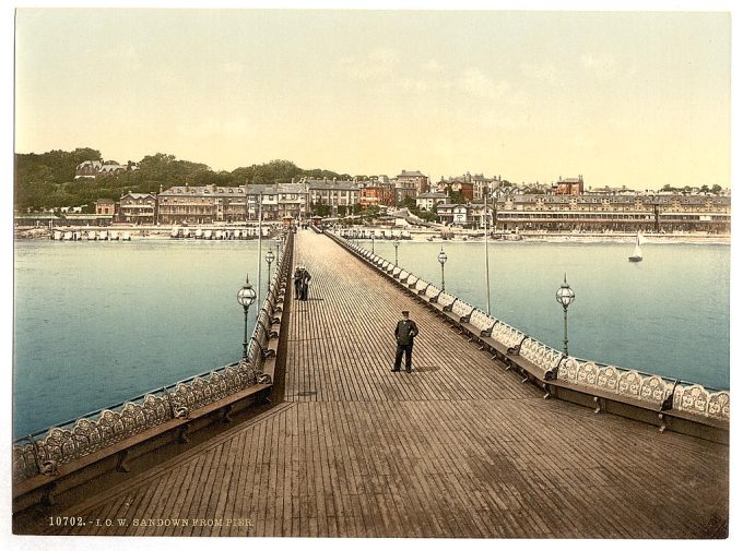 Sandown from pier, Isle of Wight, England