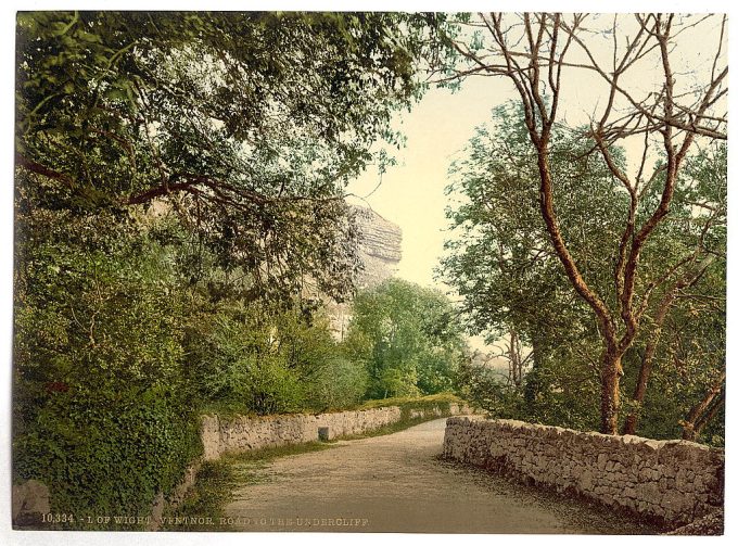 Ventnor, road to the Undercliff, Isle of Wight, England