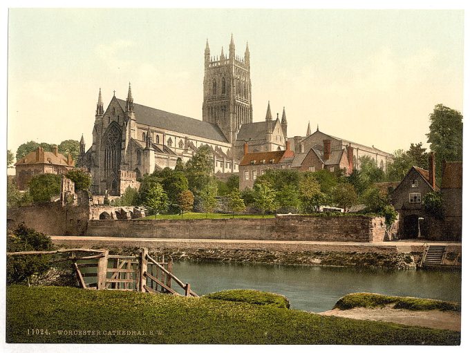Cathedral, S. W., Worcester, England