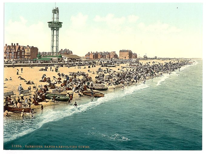 Sands and revolving tower, Yarmouth, England