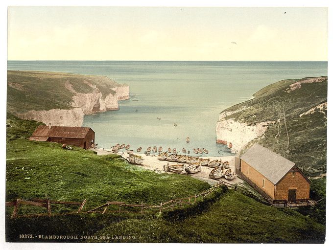 Flamborough, North Sea landing, Yorkshire, England