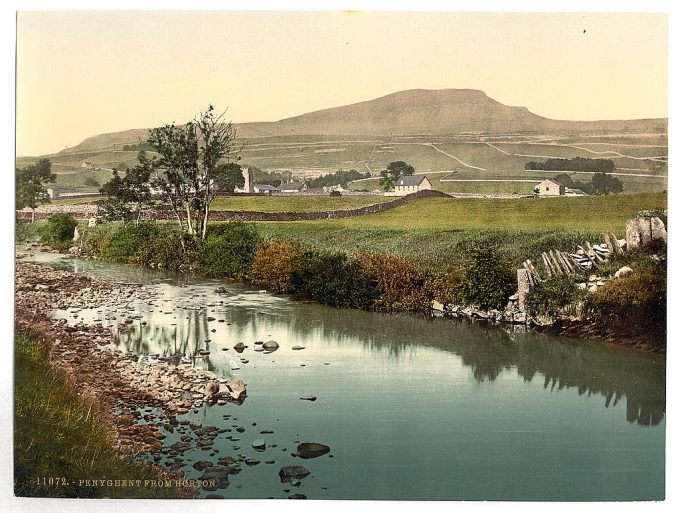 Penyghent, from Horton, Yorkshire, England