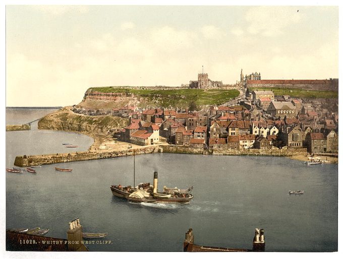 Whitby, from West Cliff, Yorkshire, England