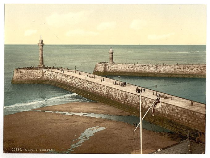 Whitby, the pier, Yorkshire, England