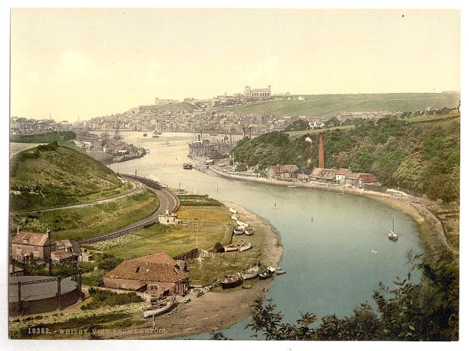 Whitby, view from Larpool, Yorkshire, England