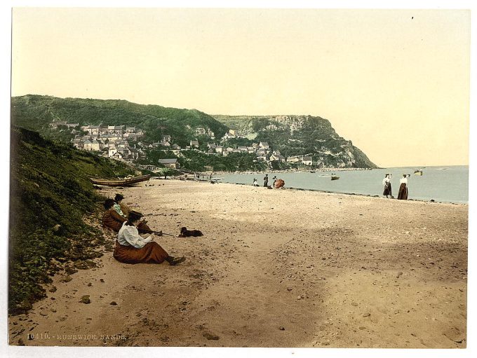 Whitby, Runswick sands, Yorkshire, England