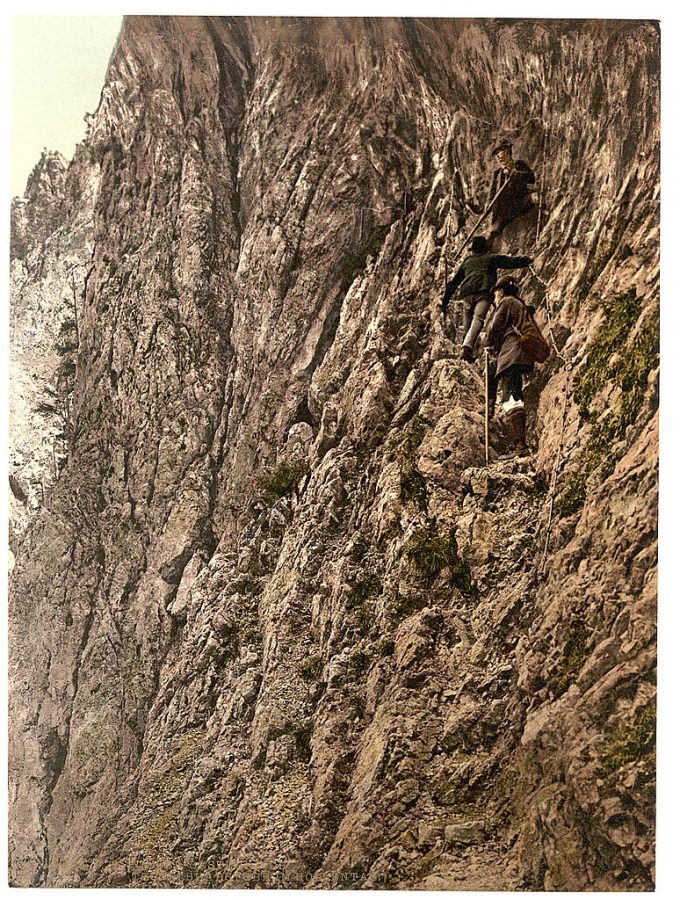 Hoellenthal (i.e., Höllental), Devil's Bathroom, Lower Austria, Austro-Hungary