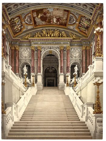 The Opera House, interior, Vienna, Austro-Hungary