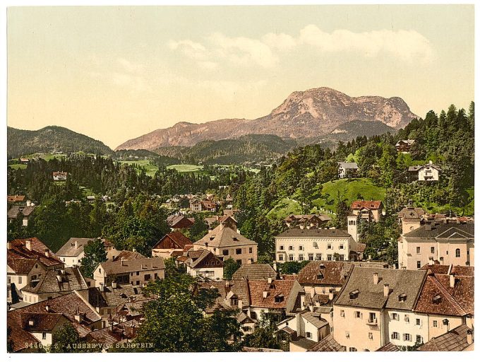Aussee from Sarstein, Upper Austria, Austro-Hungary