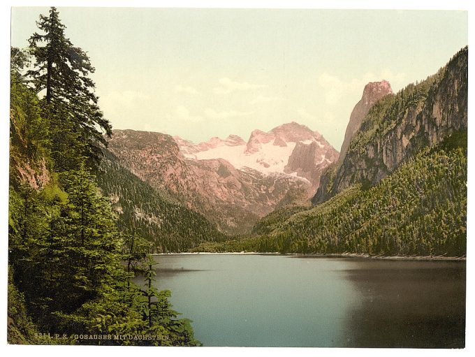 Gosausee and Dachstein, Upper Austria, Austro-Hungary
