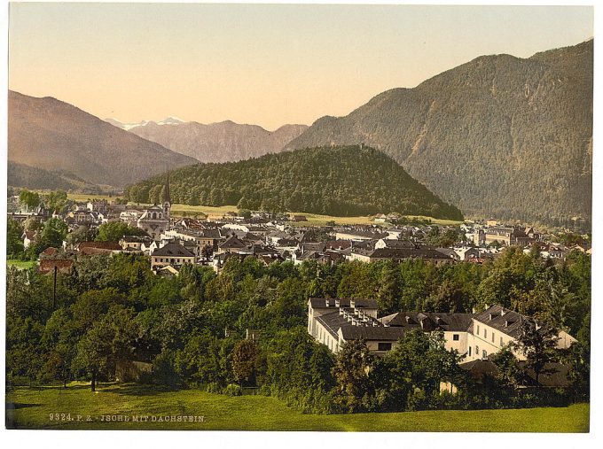 Ischl, from Dachstein, Upper Austria, Austro-Hungary