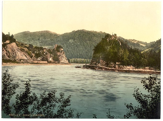 Strudel (i.e., rapids), Upper Austria, Austro-Hungary